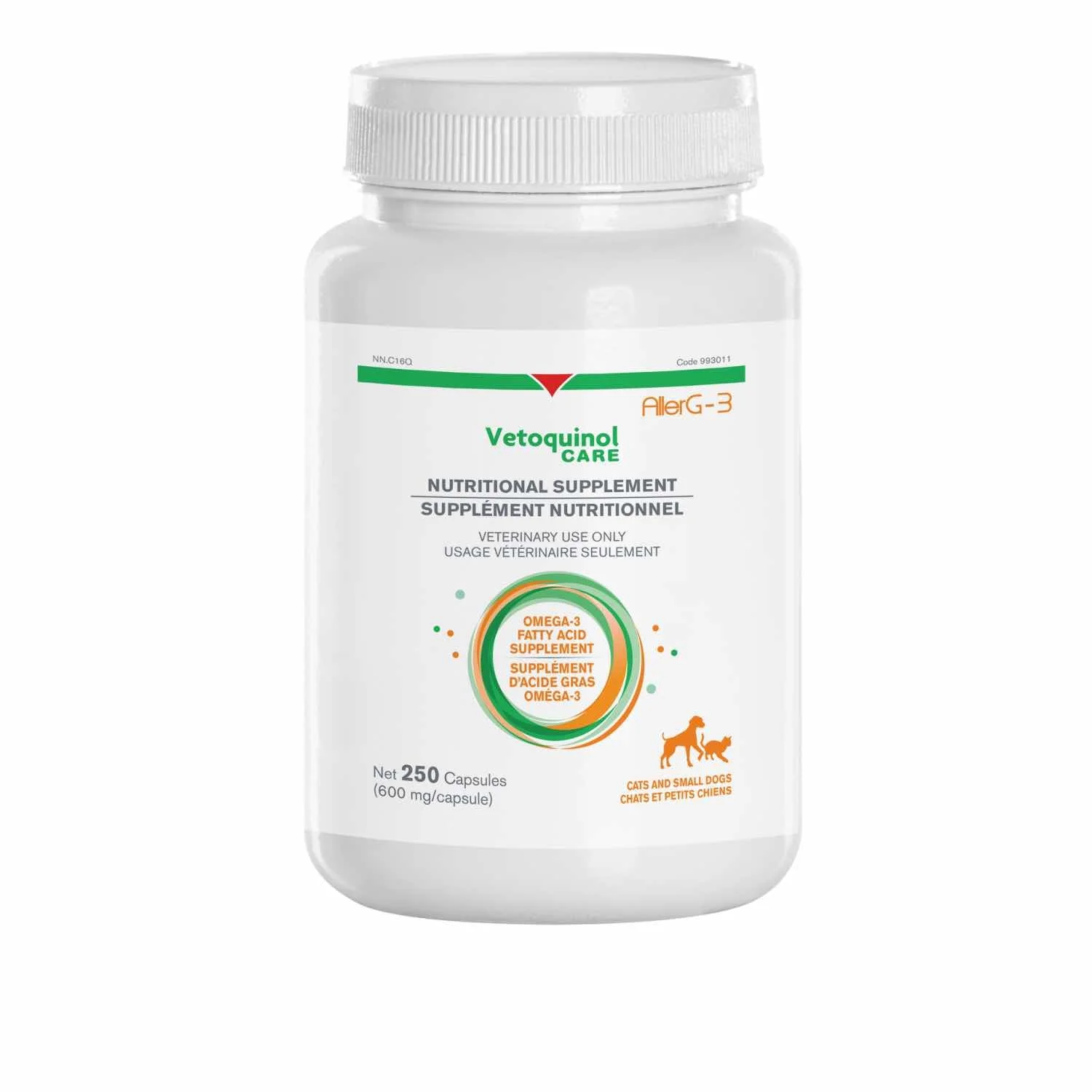AllerG-3 Omega-3 Capsule Supplement For Cats & Small Dogs - Image 3