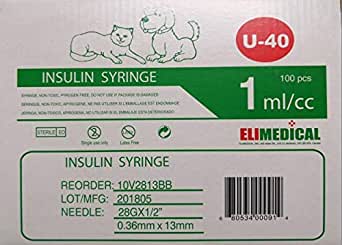 Elimedical Veterinary Syringe U-40 0.3 mL 31G x 5/16 Inch - Image 3